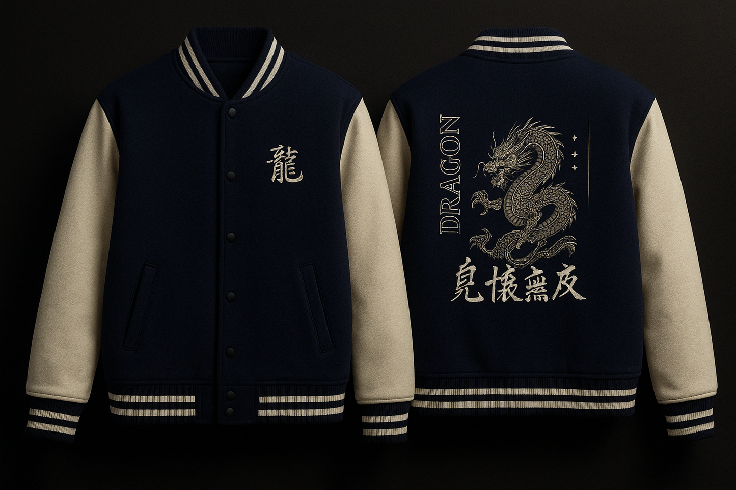 🐉 Dragon Varsity Jacket – Legend Level Drip