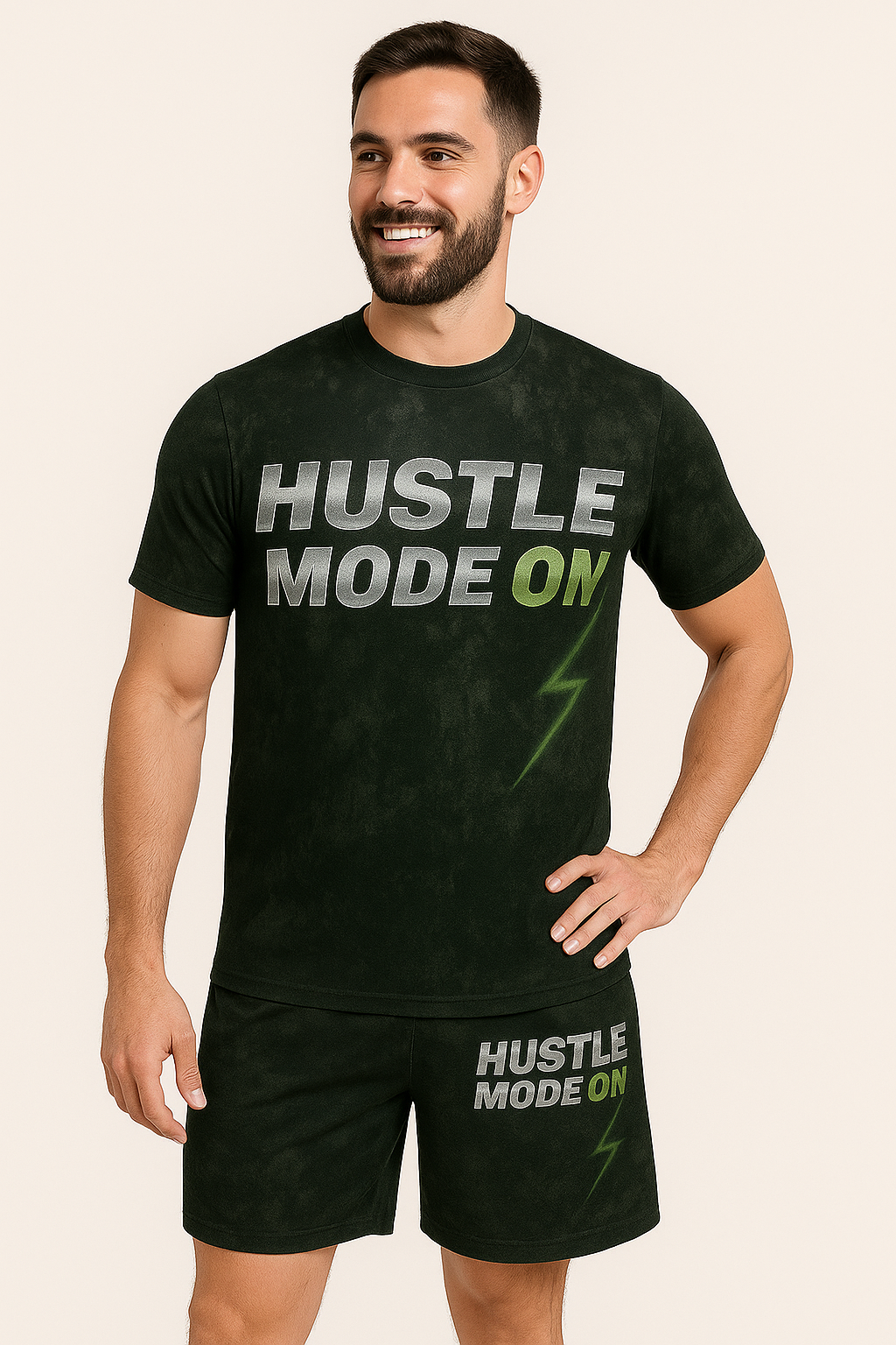 Unisex AOP Sports Shorts – Hustle Mode On