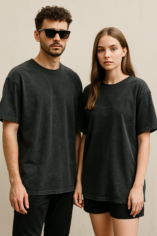 Faded Out Oversized Acid Tee – Unisex Street Core Drop