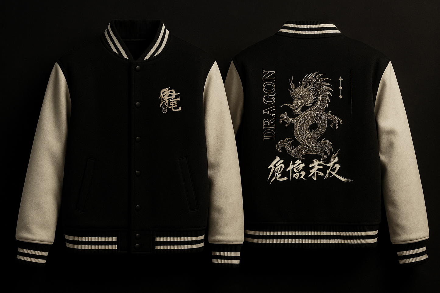 🐉 Dragon Varsity Jacket – Legend Level Drip