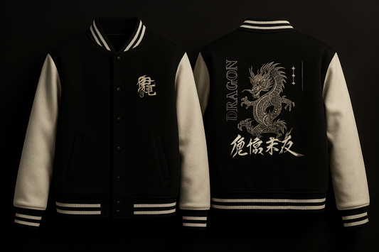 🐉 Dragon Varsity Jacket – Legend Level Drip