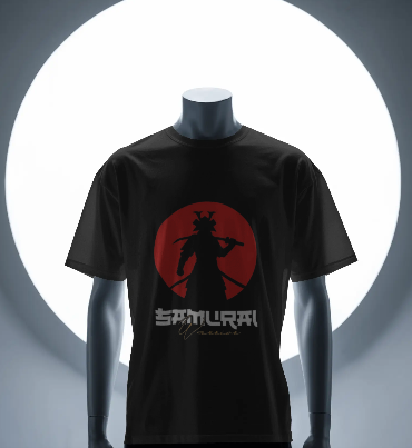 ⚔️ Samurai Warrior Tee – Red Sun Aesthetic