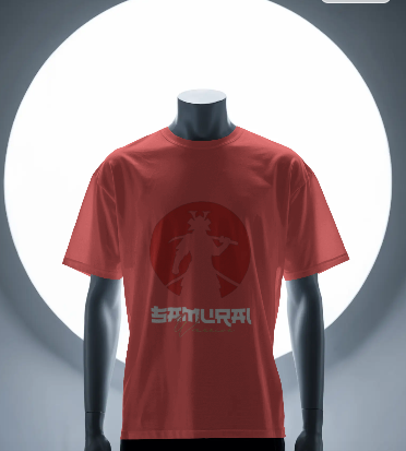 ⚔️ Samurai Warrior Tee – Red Sun Aesthetic