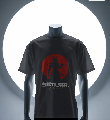 ⚔️ Samurai Warrior Tee – Red Sun Aesthetic