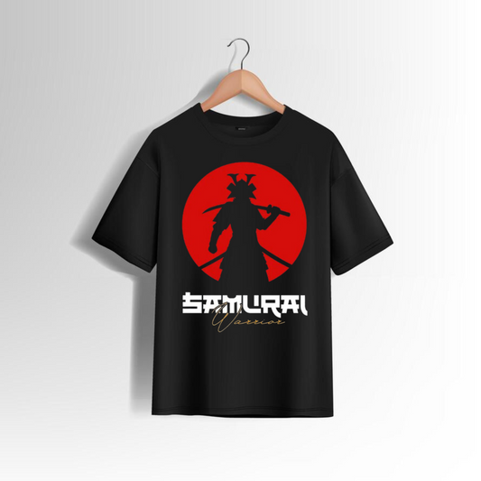 ⚔️ Samurai Warrior Tee – Red Sun Aesthetic